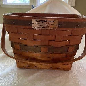 Longaberger holiday basket 1989